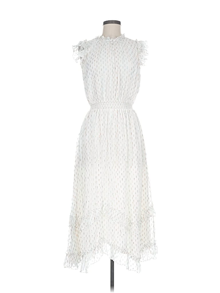 Pre-owned Shoshanna Cocktail Dress In White