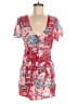 Auguste 100% Rayon Floral Red Romper Size 6 - photo 1