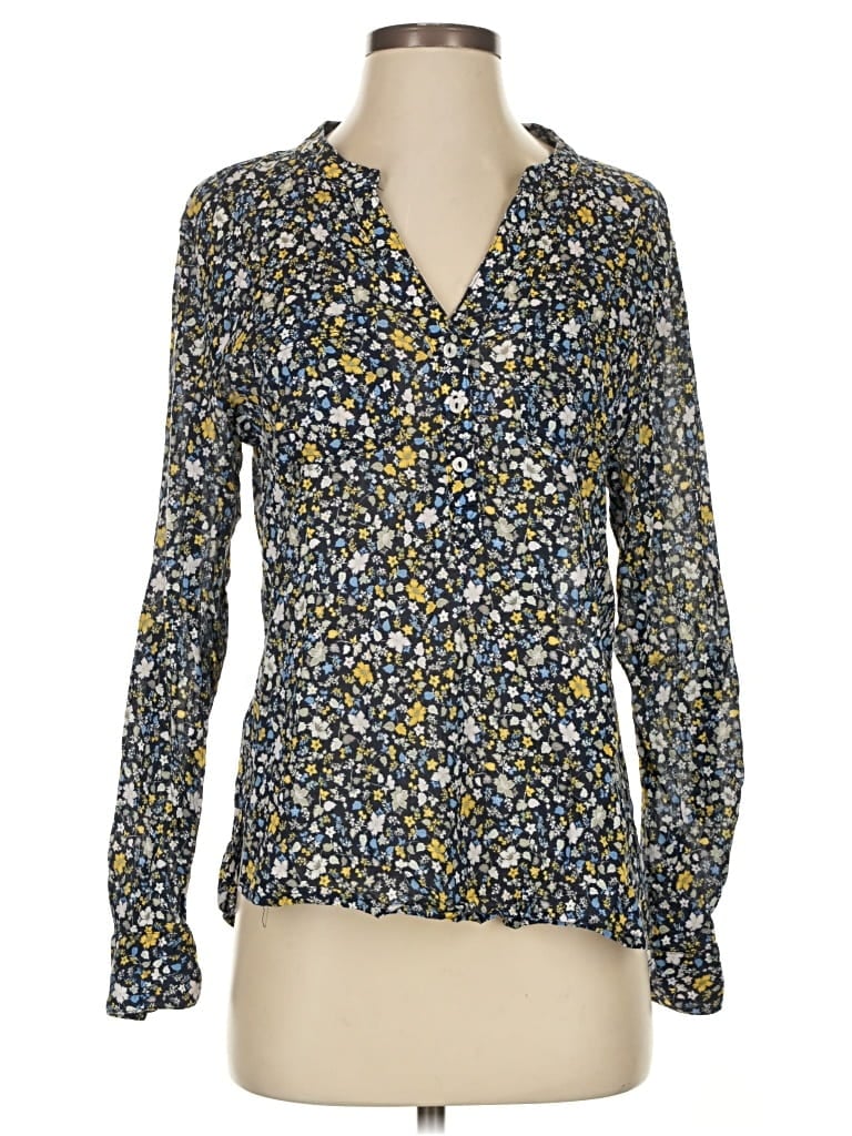 Click to view more detailed imagery on our partner's website Pre-owned Carve Designs Long Sleeve Blouse In Blue