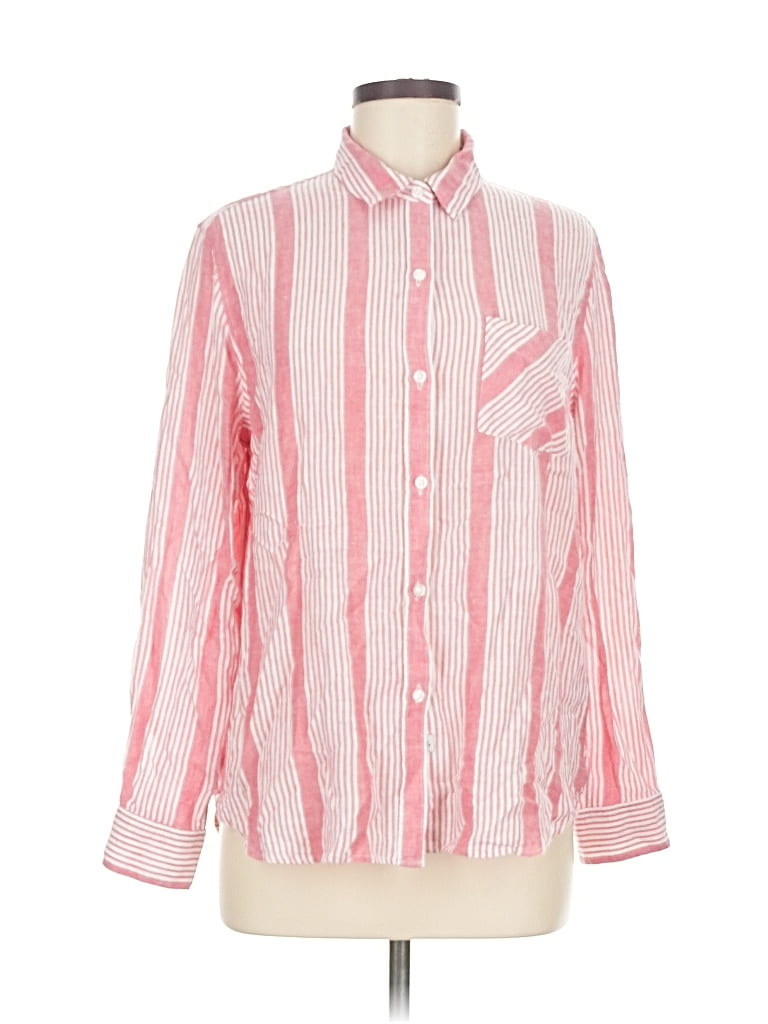 Pre-owned Rails Long Sleeve Button Down Shirt In Pink