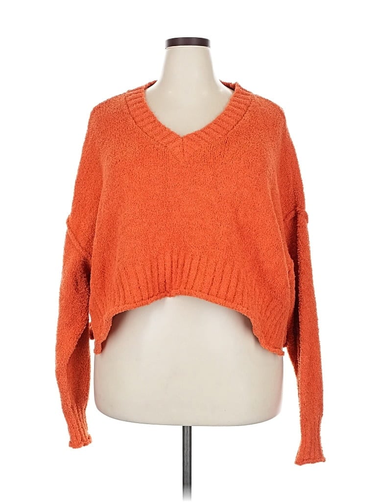 Pre-owned Arizona Jean Company Pullover Sweater In Orange