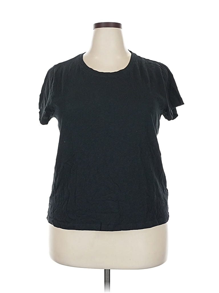 Pre-owned J.crew Factory Store Short Sleeve T-shirt In Black