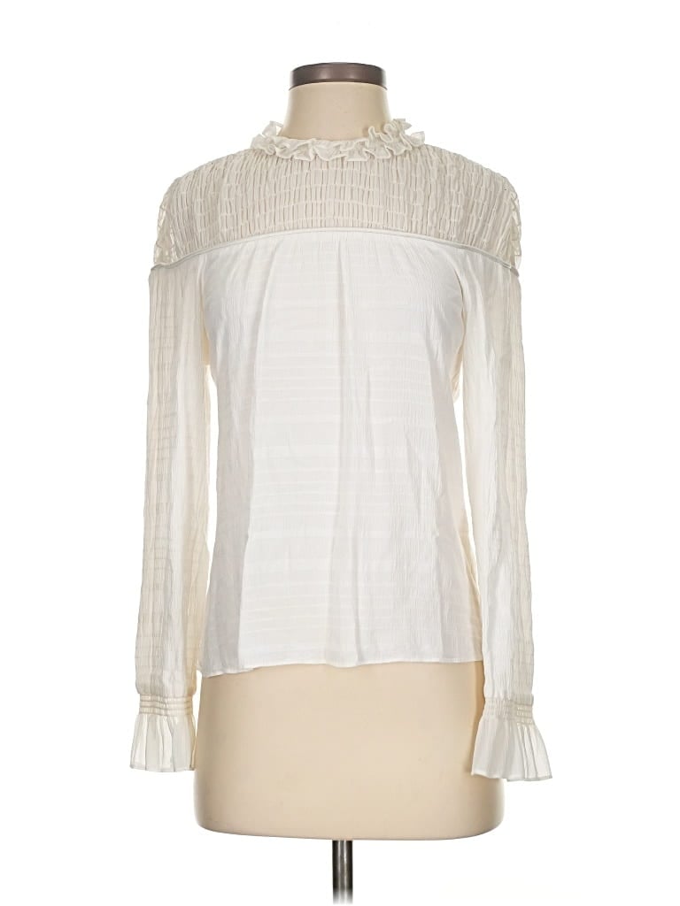 Click to view more detailed imagery on our partner's website Pre-owned Ramy Brook Long Sleeve Blouse In White