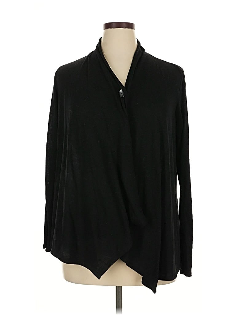 Pre-owned Apt. 9 Cardigan Sweater In Black