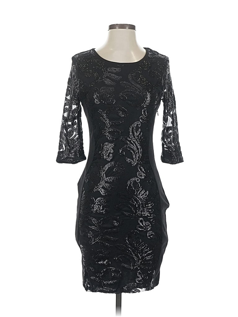 Pre-owned Greylin Cocktail Dress In Black