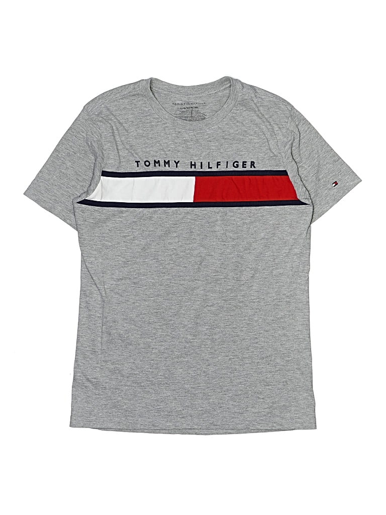 TOMMY HILFIGER Pre-owned Kids' Short Sleeve T-shirt In Gray