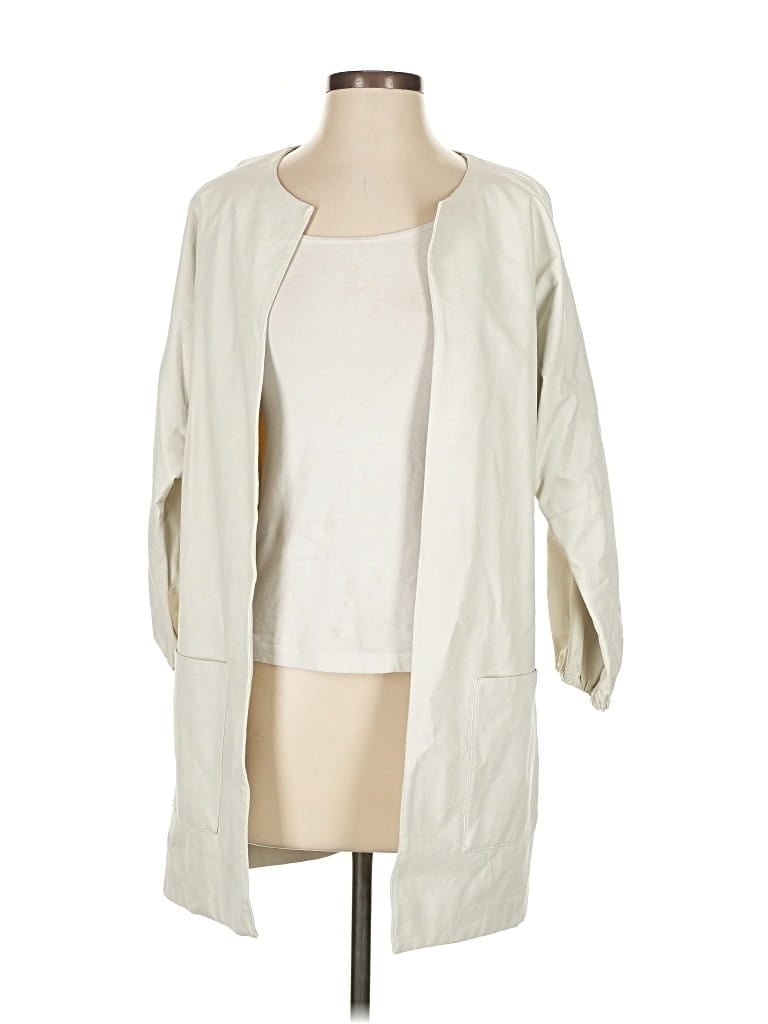 Pre-owned Zara W&b Collection Trenchcoat In White