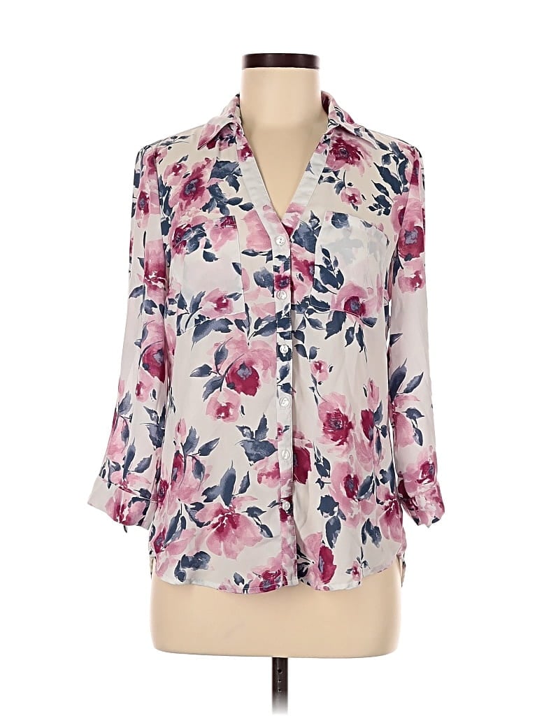 Pre-owned A. Byer 3/4 Sleeve Blouse In Pink