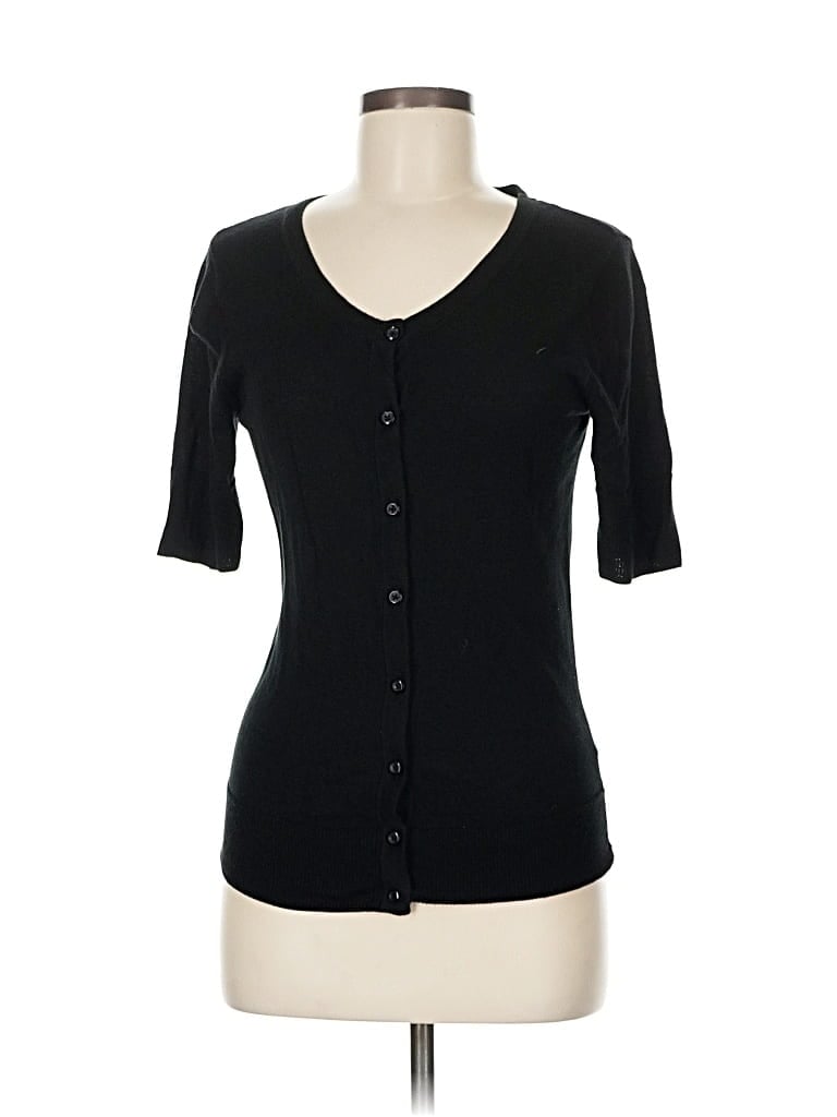 Pre-owned Merona Short Sleeve Top Black Sweetheart Neckline Tops