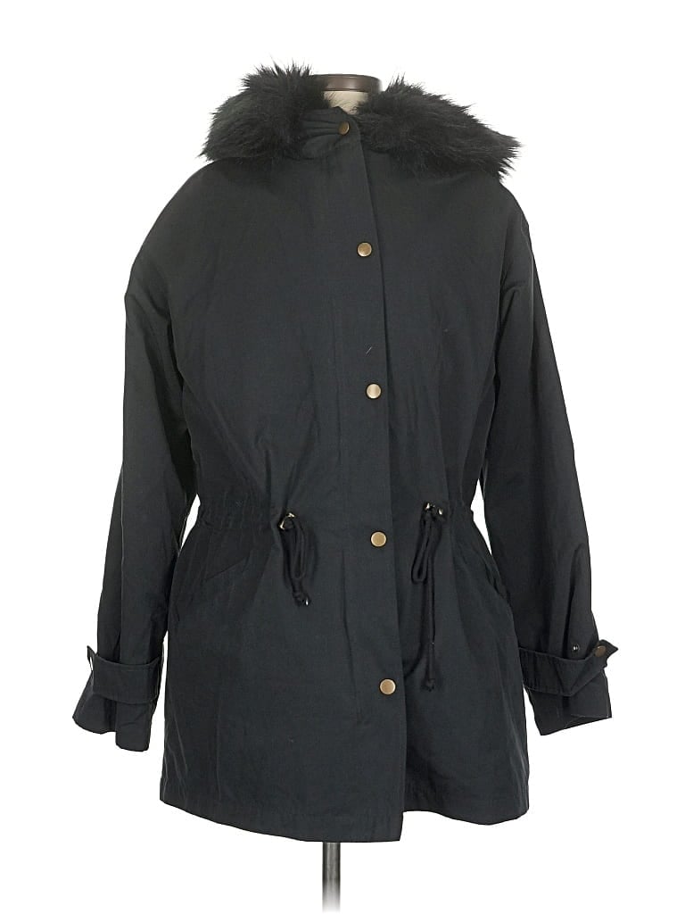 Pre-owned Silence And Noise Coat In Black
