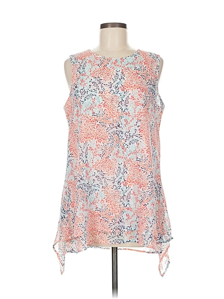 Click to view more detailed imagery on our partner's website Pre-owned Fever Sleeveless Blouse In Orange