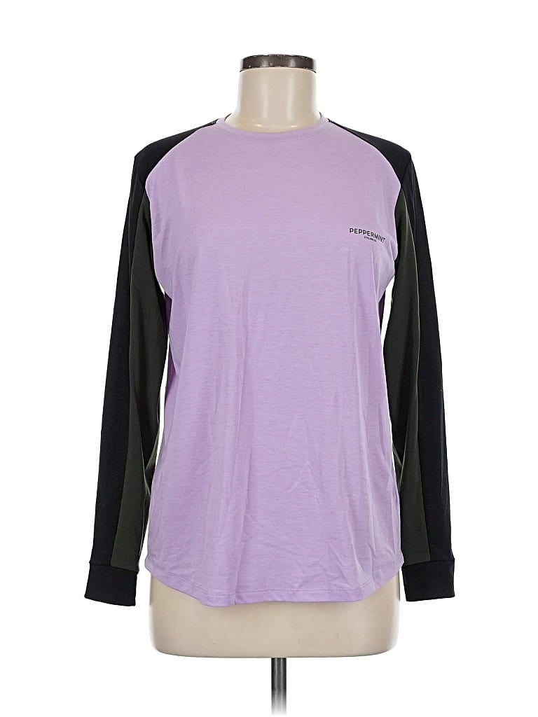 Pre-owned Peppermint Long Sleeve T-shirt In Purple