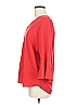 Pleione 100% Polyester Red 3/4 Sleeve Blouse Size M - photo 5