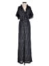 Max Studio Chevron-herringbone Black Jumpsuit Size XS - photo 1
