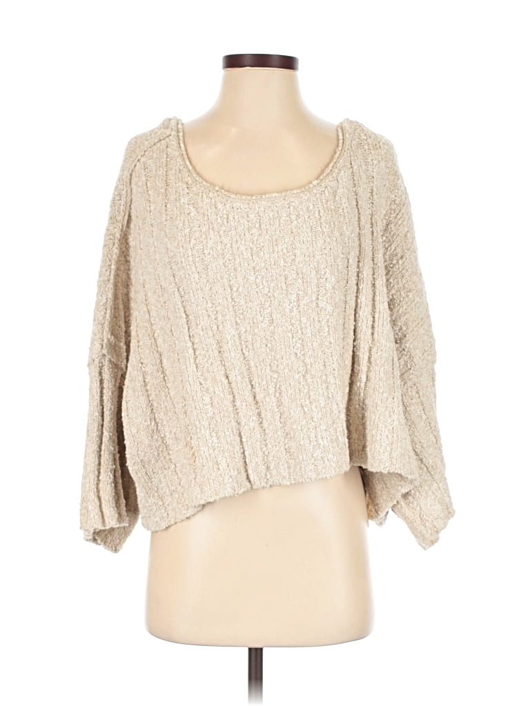 Pre-owned Free People Cardigan Sweater In Brown