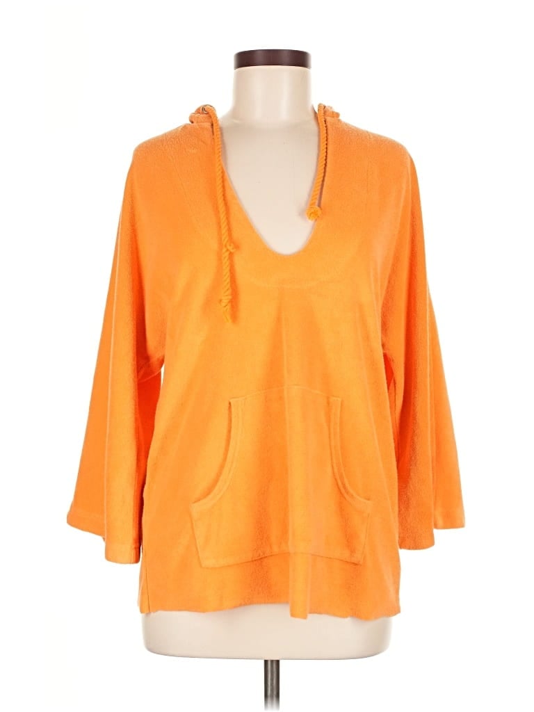 Pre-owned Kim Rogers Swimsuit Cover Up In Orange