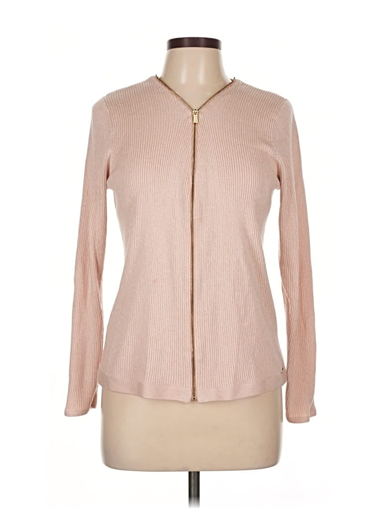 Pre-owned Calvin Klein Cardigan Sweater In Brown