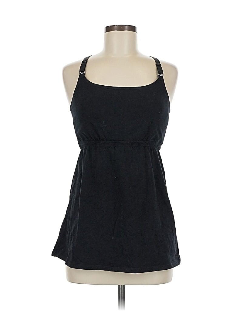 UNBRANDED Pre-owned Tank Top Black Halter Neckline Tops