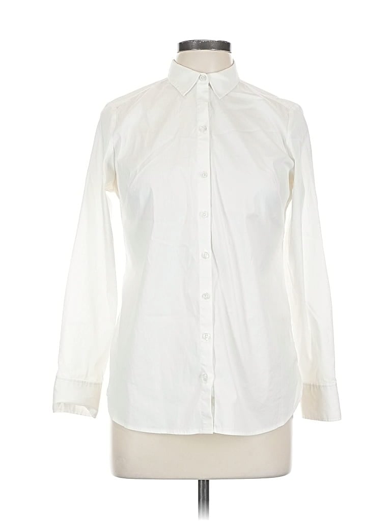 ANN TAYLOR Pre-owned Long Sleeve Button Down Shirt In White