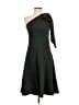 Ann Taylor 100% Polyester Solid Black Cocktail Dress Size 2 - photo 1