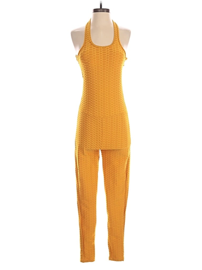 Pre-owned New Mix Usa Jumpsuit In Yellow