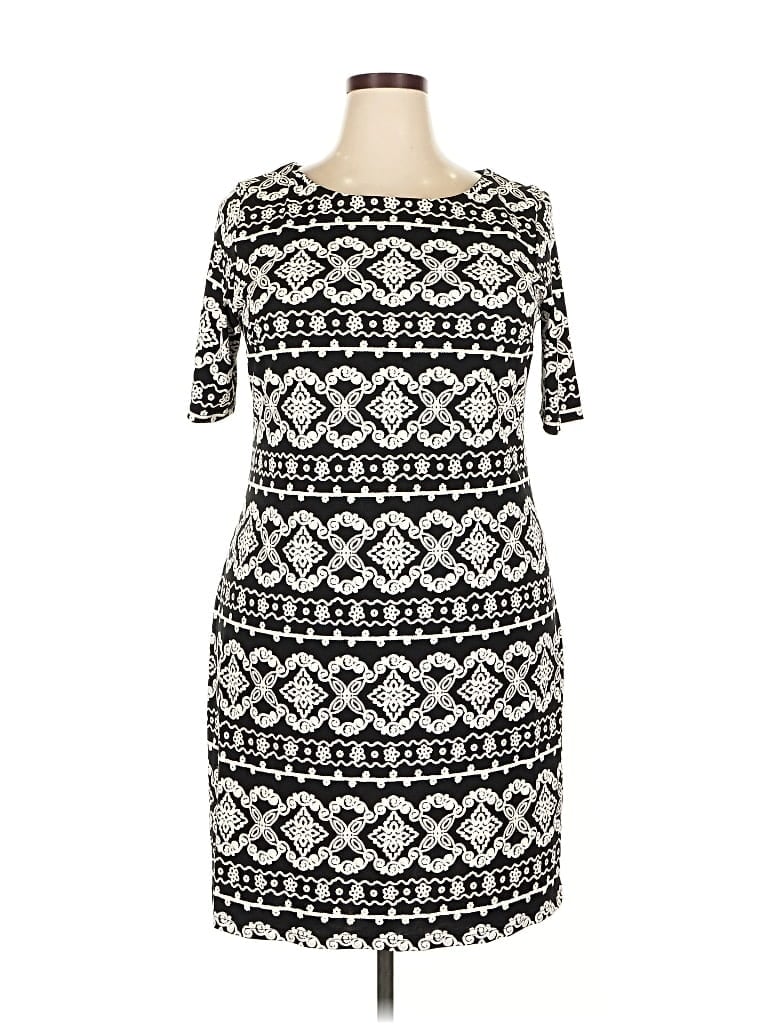 Pre-owned R&k Casual Dress In Black