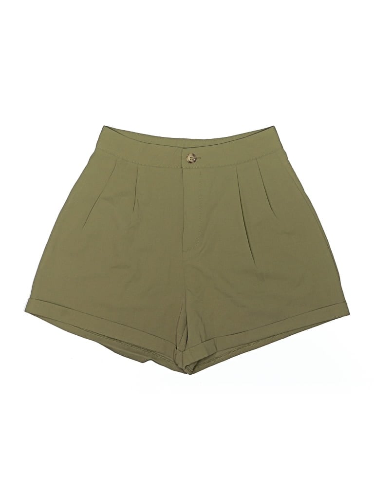Pre-owned Shein Khaki Shorts In Green