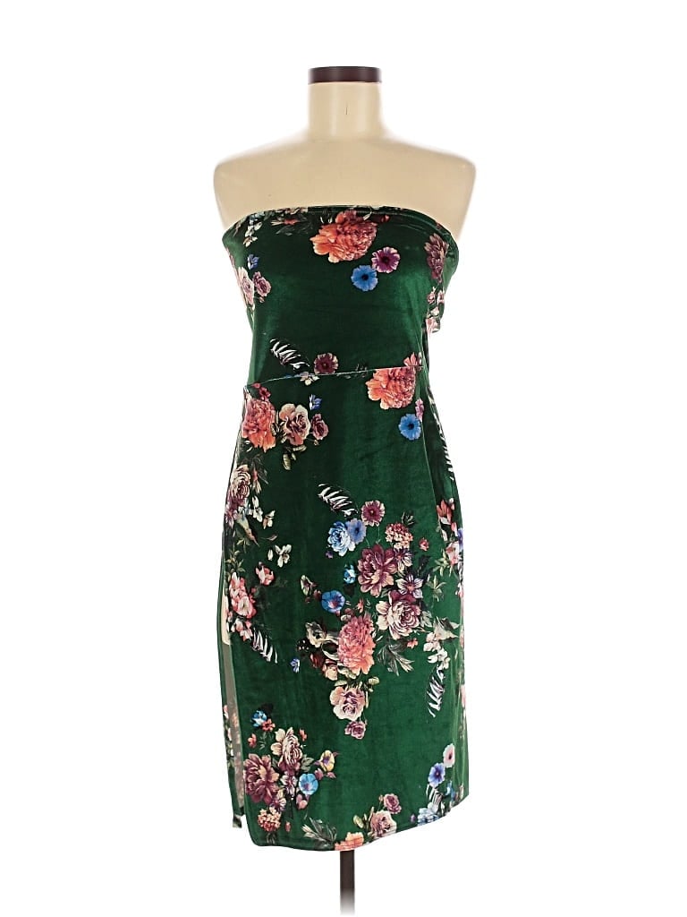 Pre-owned Prettylittlething Cocktail Dress In Green