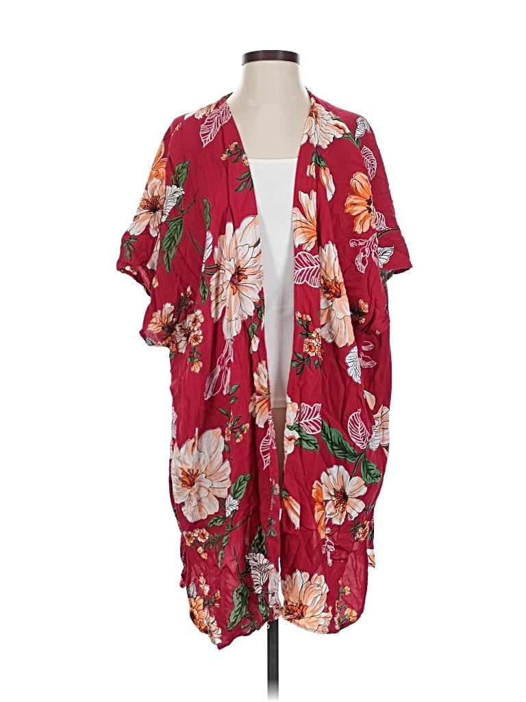 Pre-owned Angie Kimono In Red