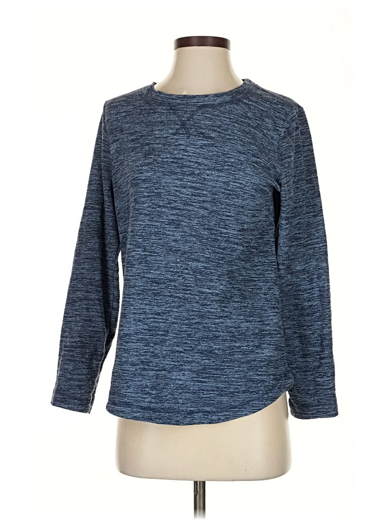 Pre-owned Karen Scott Sport Sweatshirt In Blue