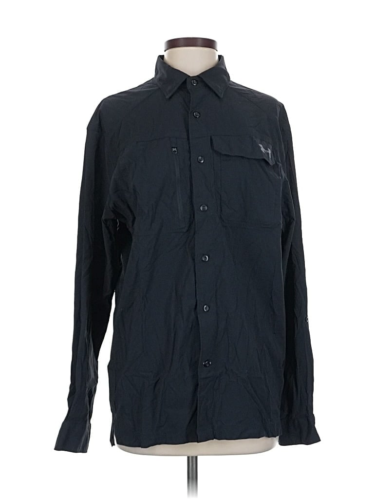 Pre-owned Under Armour Long Sleeve Button Down Shirt In Black
