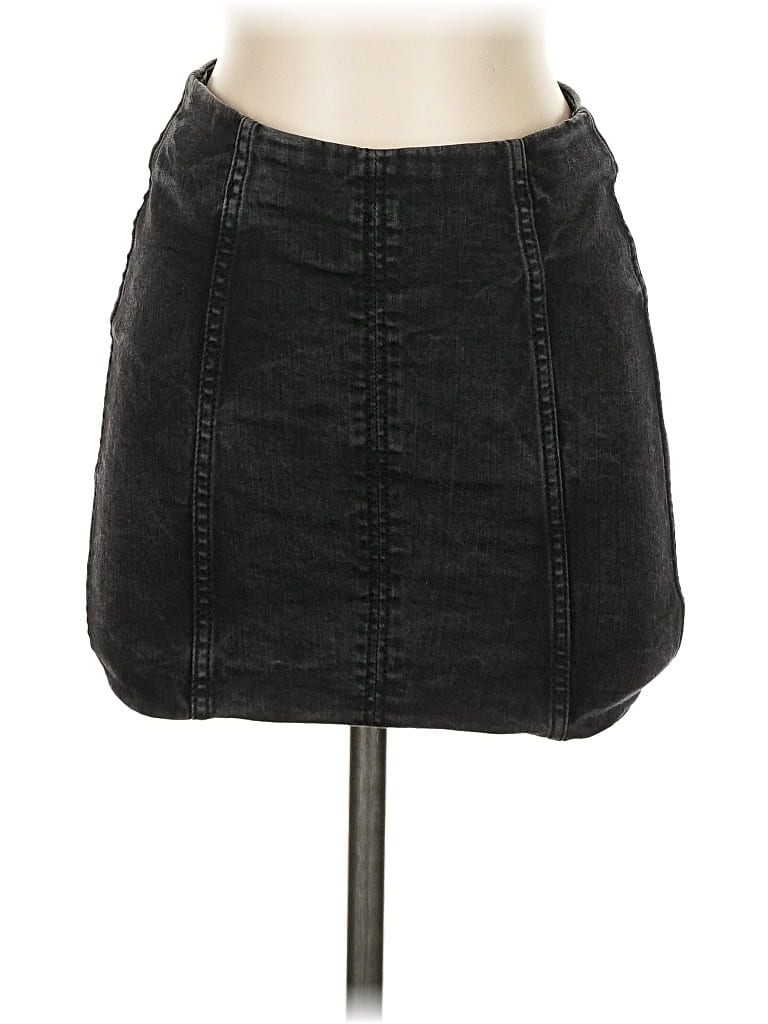 Click to view more detailed imagery on our partner's website Pre-owned Free People Denim Skirt In Black