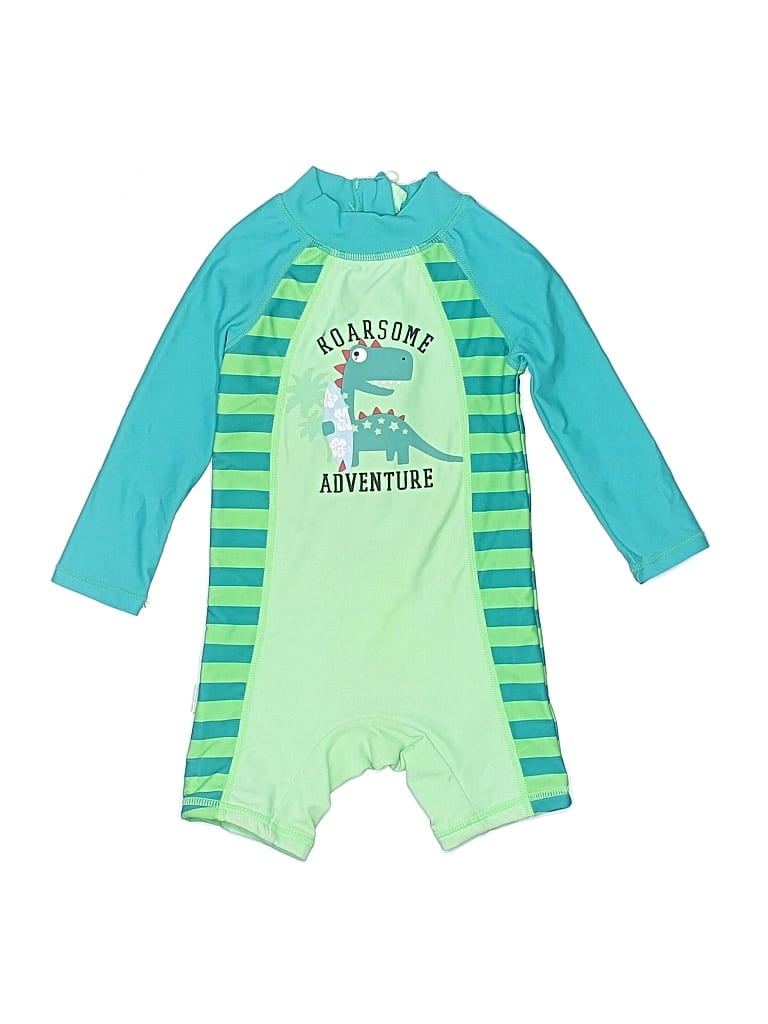 Pre-owned Assorted Brands Babies' Rash Guard In Green