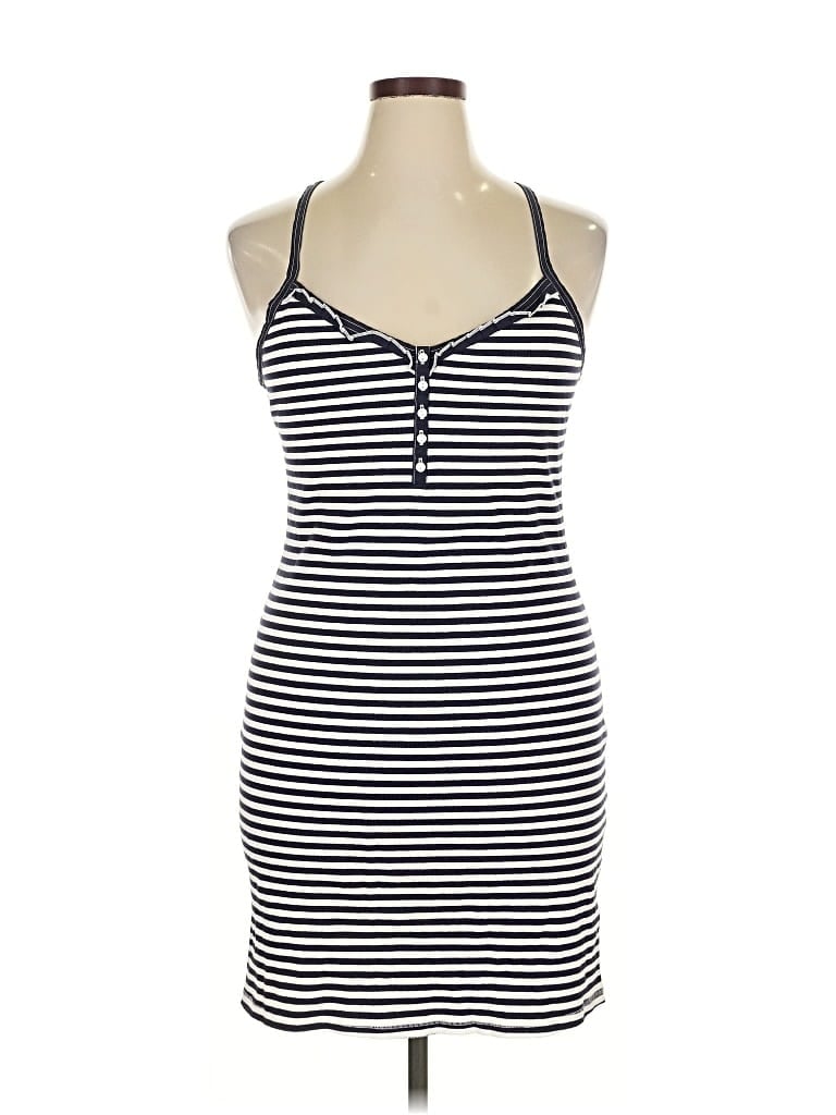 Pre-owned Make + Model Casual Dress In Blue