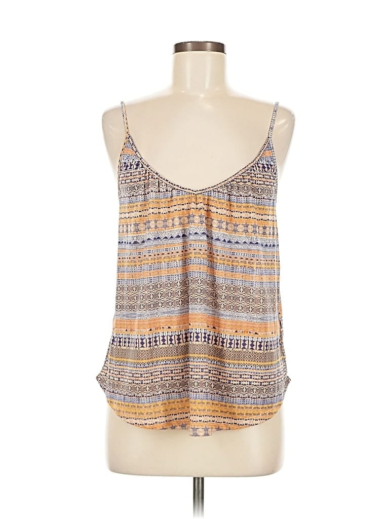 H&M Pre-owned Tank Top Orange Halter Neckline Tops