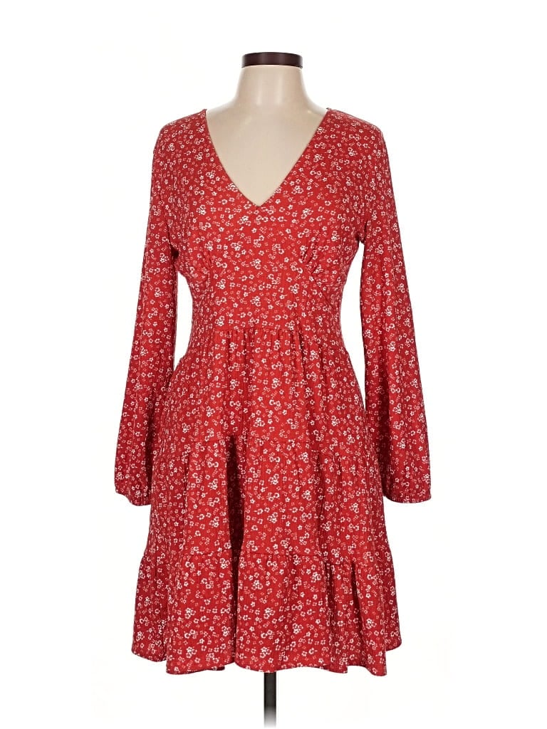 Pre-owned Mng Casual Dress In Red