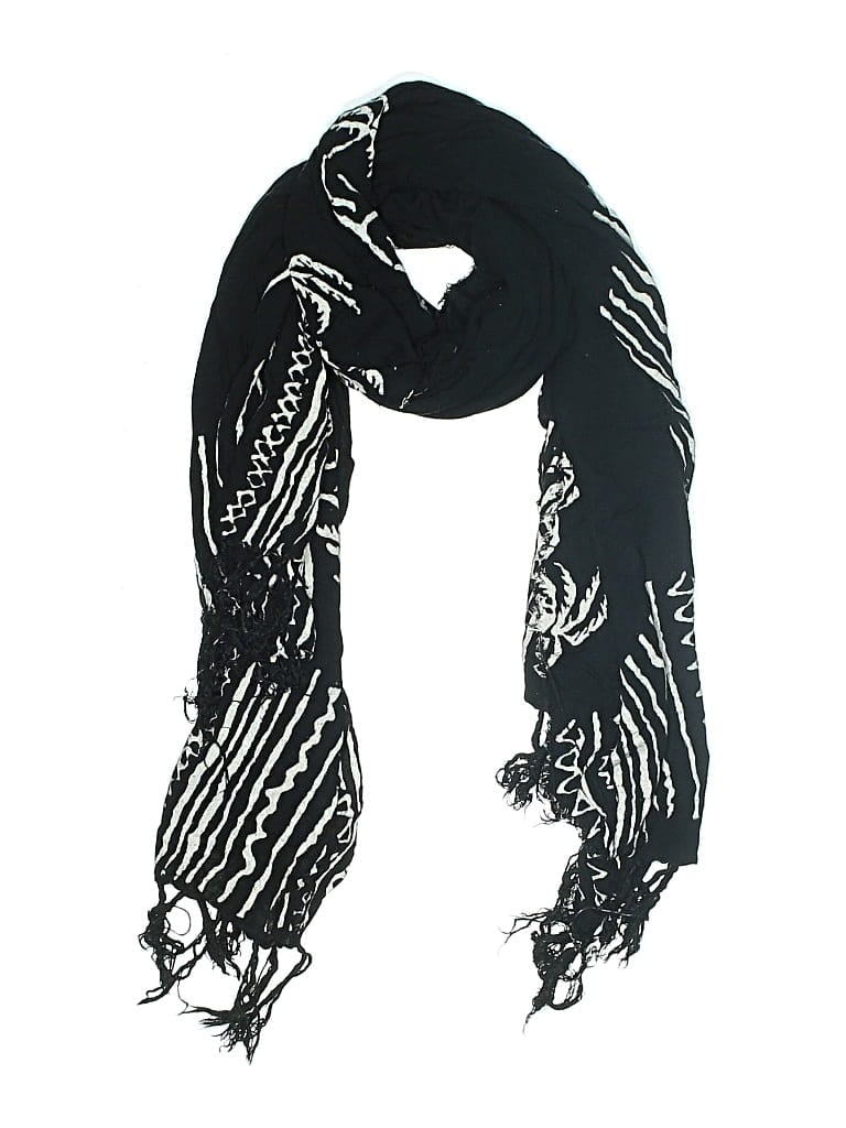 Pre-owned Assorted Brands Scarf In Black