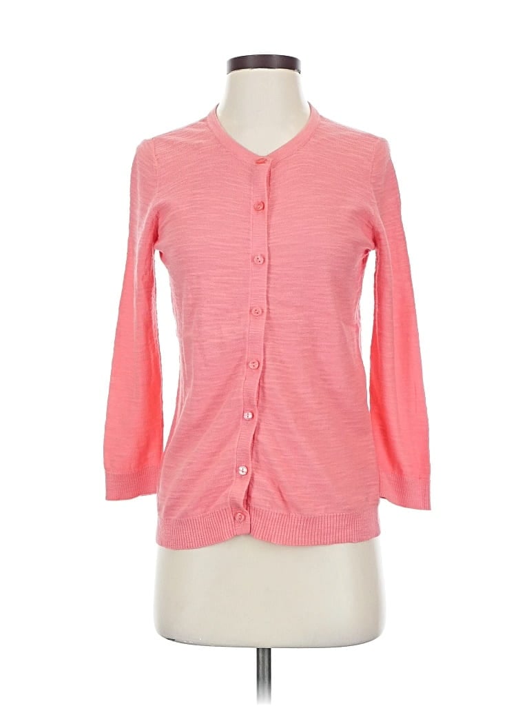 Pre-owned Ann Taylor Loft Outlet Cardigan Sweater In Pink