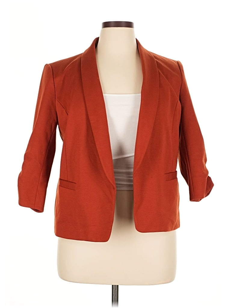 Pre-owned Jules & Leopold Blazer Jacket In Orange