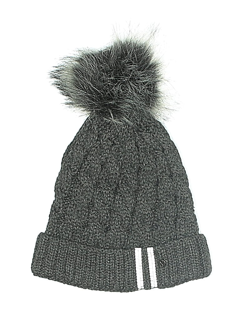Pre-owned Layer 8 Beanie Hat In Gray