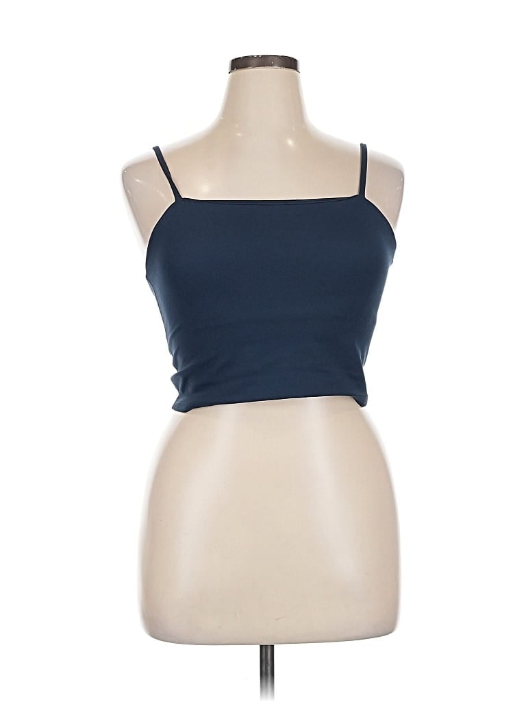 Click to view more detailed imagery on our partner's website Pre-owned Girlfriend Collective Tank Top Blue Strapless Neckline Tops