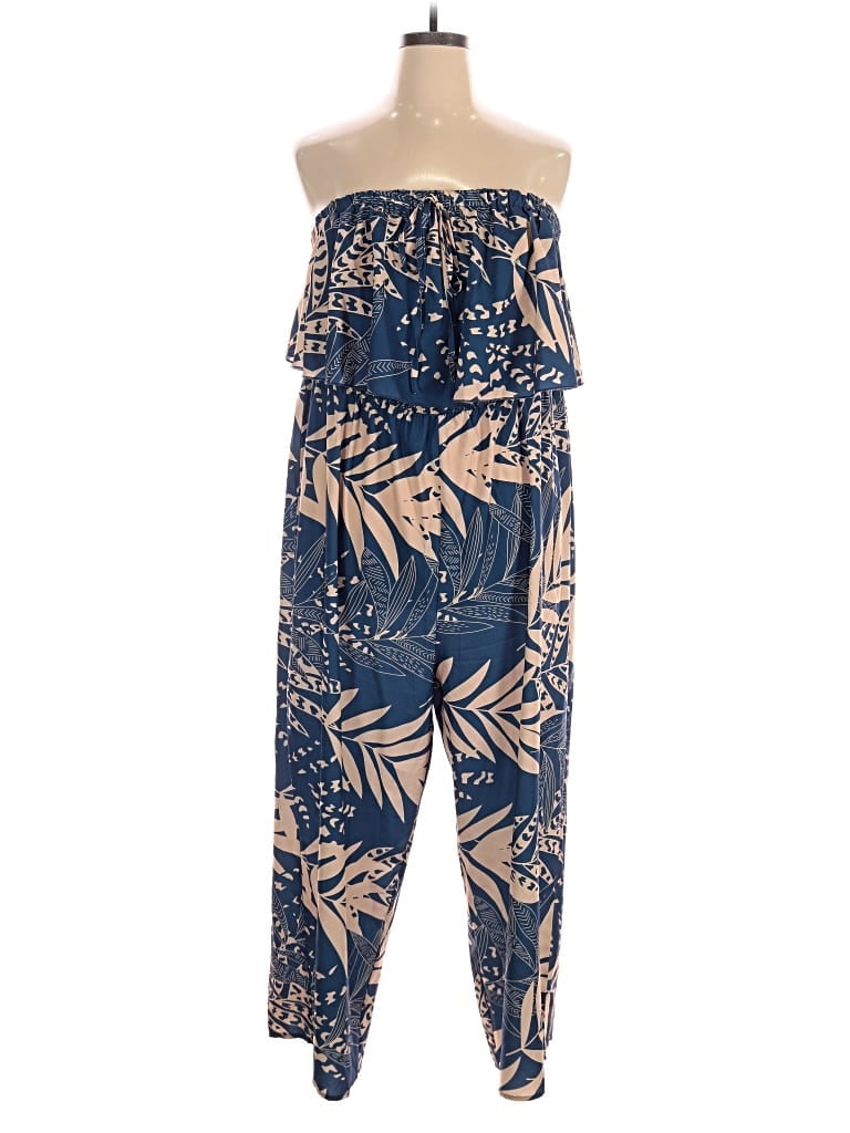 Pre-owned Shein Curve Jumpsuit In Blue