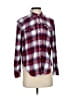 Pendleton Plaid Red Burgundy Long Sleeve Button-Down Shirt Size S - photo 1