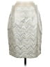 Trina Turk Chevron-herringbone Silver Formal Skirt Size 6 - photo 1