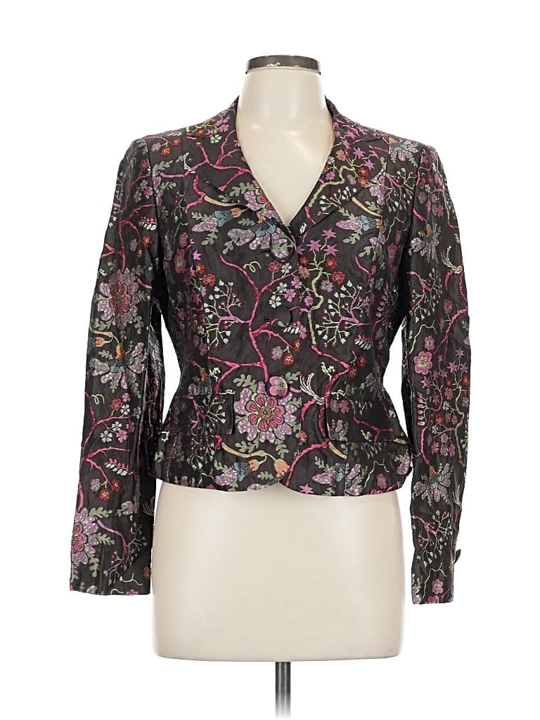 Pre-owned Rena Lange Blazer Jacket In Purple