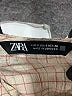 Zara Checkered-gingham Tan Casual Dress Size S - photo 6