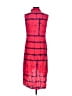 MAX 100% Rayon Plaid Red Casual Dress Size S - photo 2