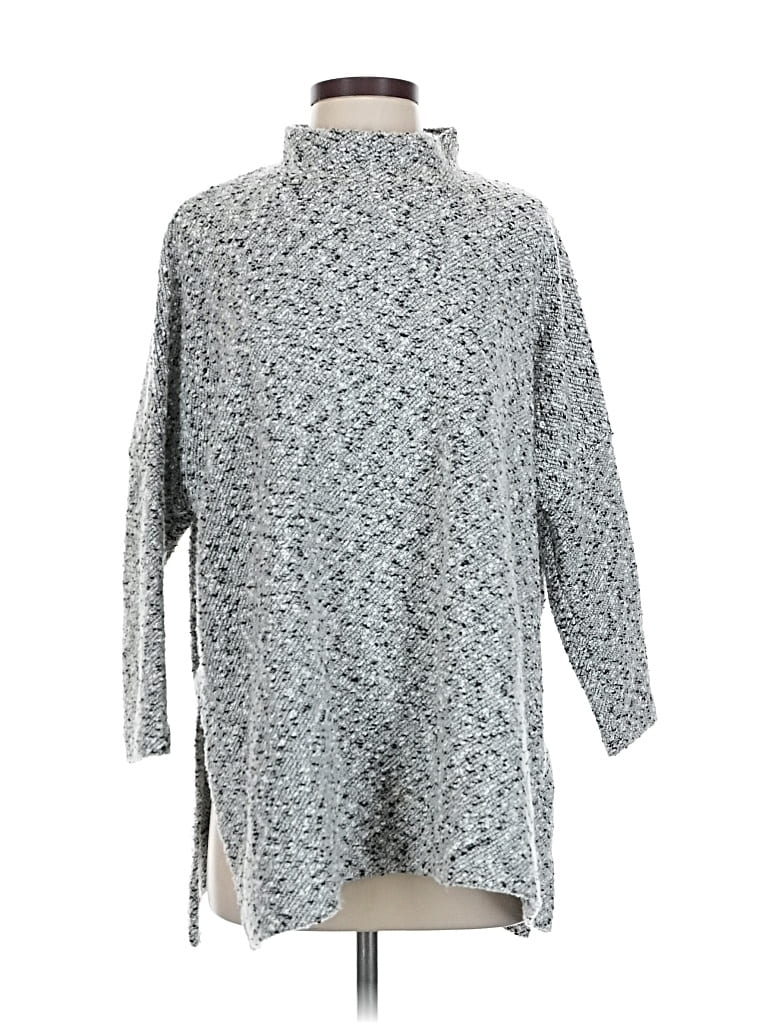 Pre-owned Lou & Grey For Loft Turtleneck Sweater In Gray