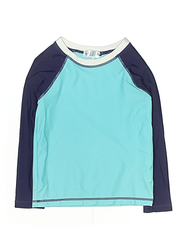 Pre-owned Egg New York Kids' Rash Guard In Blue