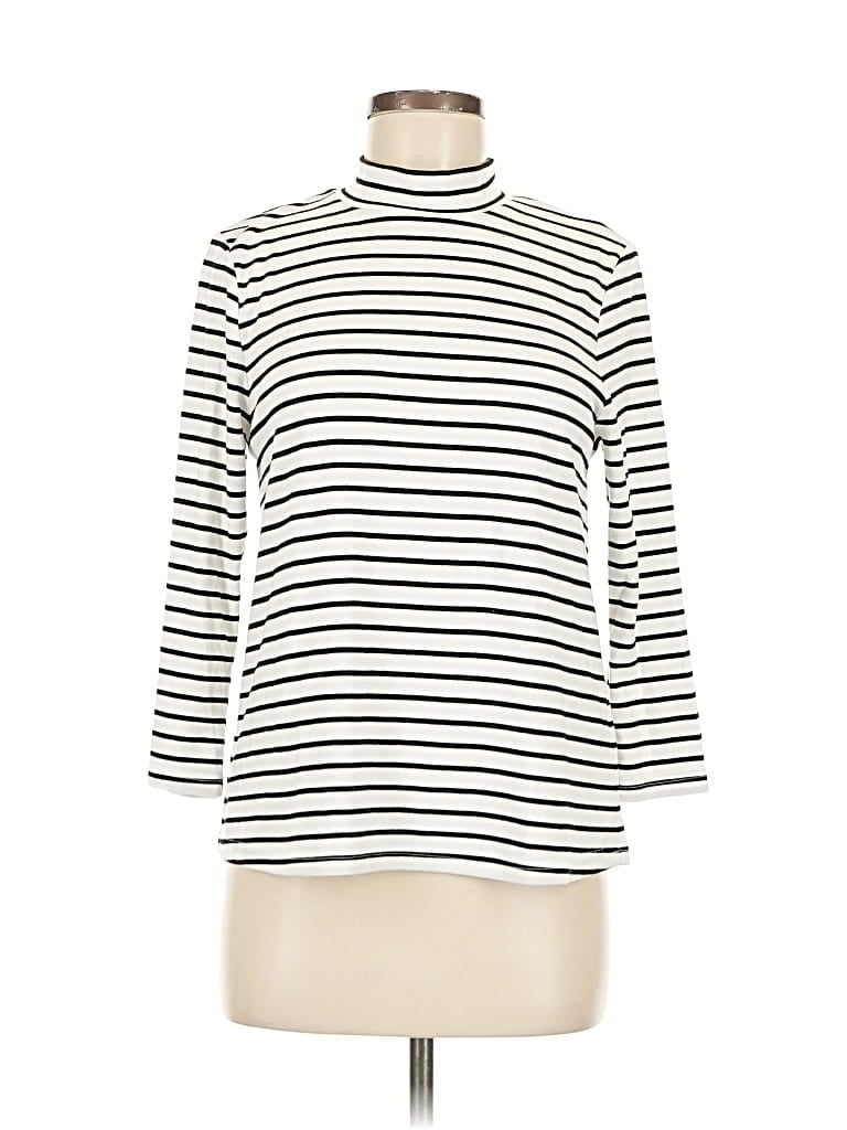 Pre-owned Cupcakes And Cashmere Long Sleeve Turtleneck In White